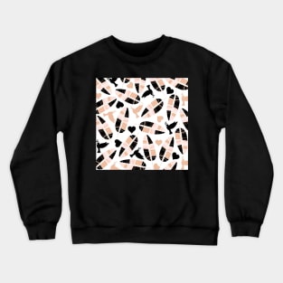 Feather Pattern Crewneck Sweatshirt